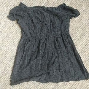 Off the shoulder little black dress